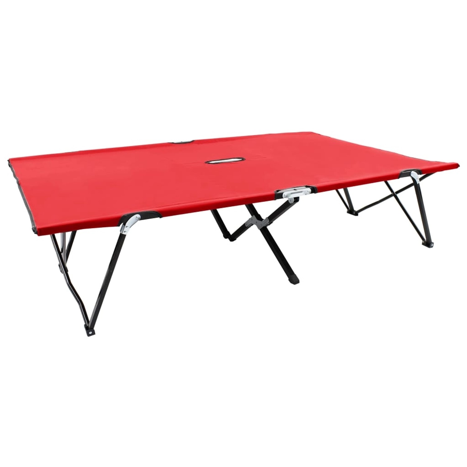 vidaXL Doppelliege Klappbar Rot Stahl 47761