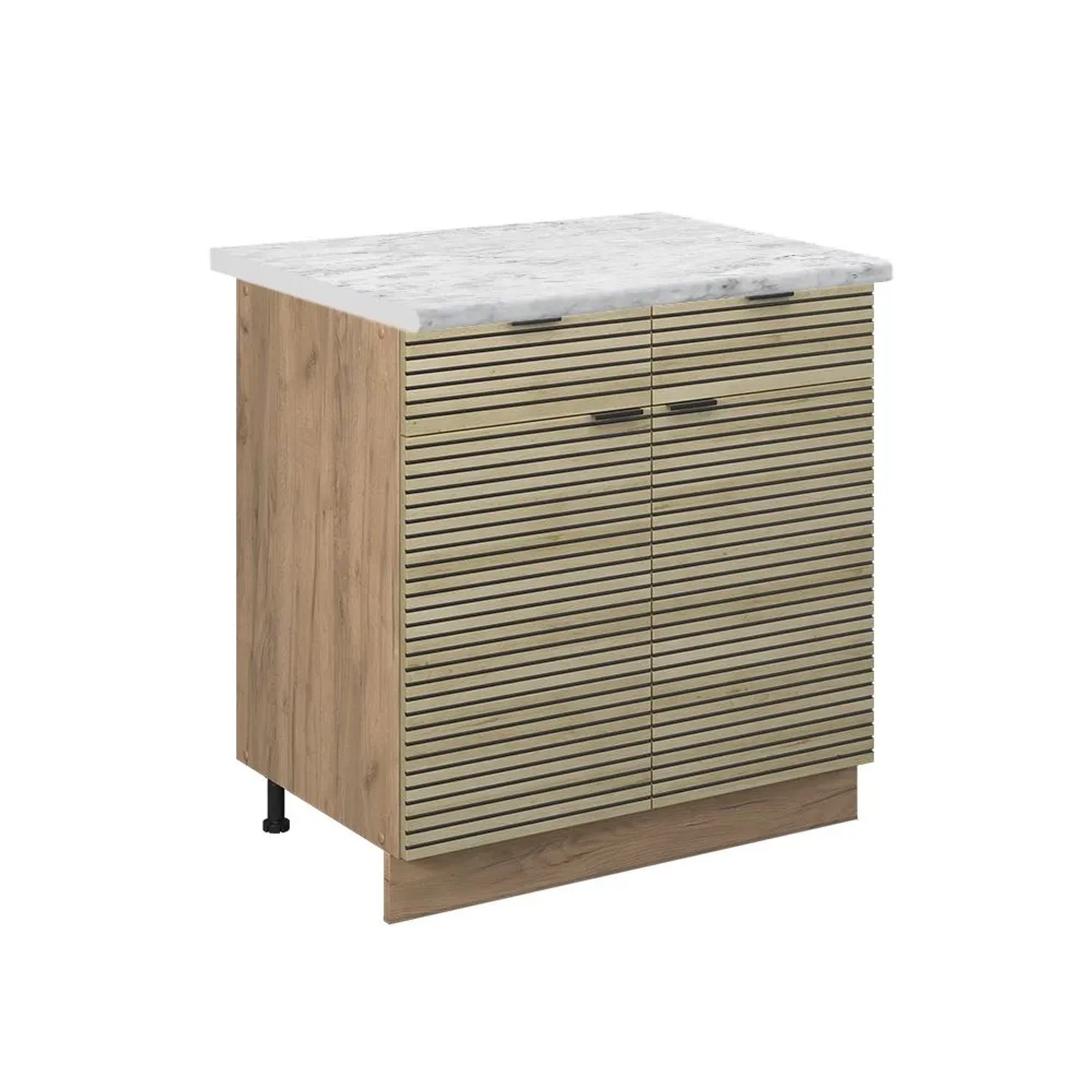 Vicco SchuBunterschrank Fame-Line Eiche Paneel 80 x 82 AP Marmor Art Nr 51374