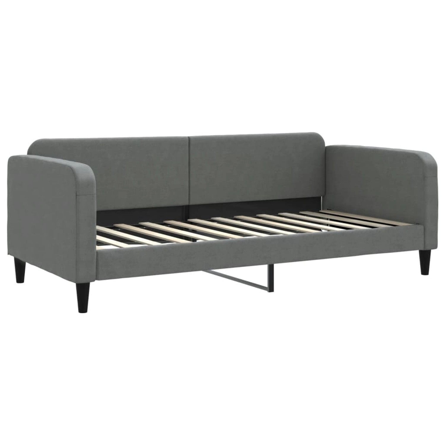 vidaXL Gästebett Tagesbett Dunkelgrau 90x200 cm Stoff Gästebett Gästecouch günstig online kaufen