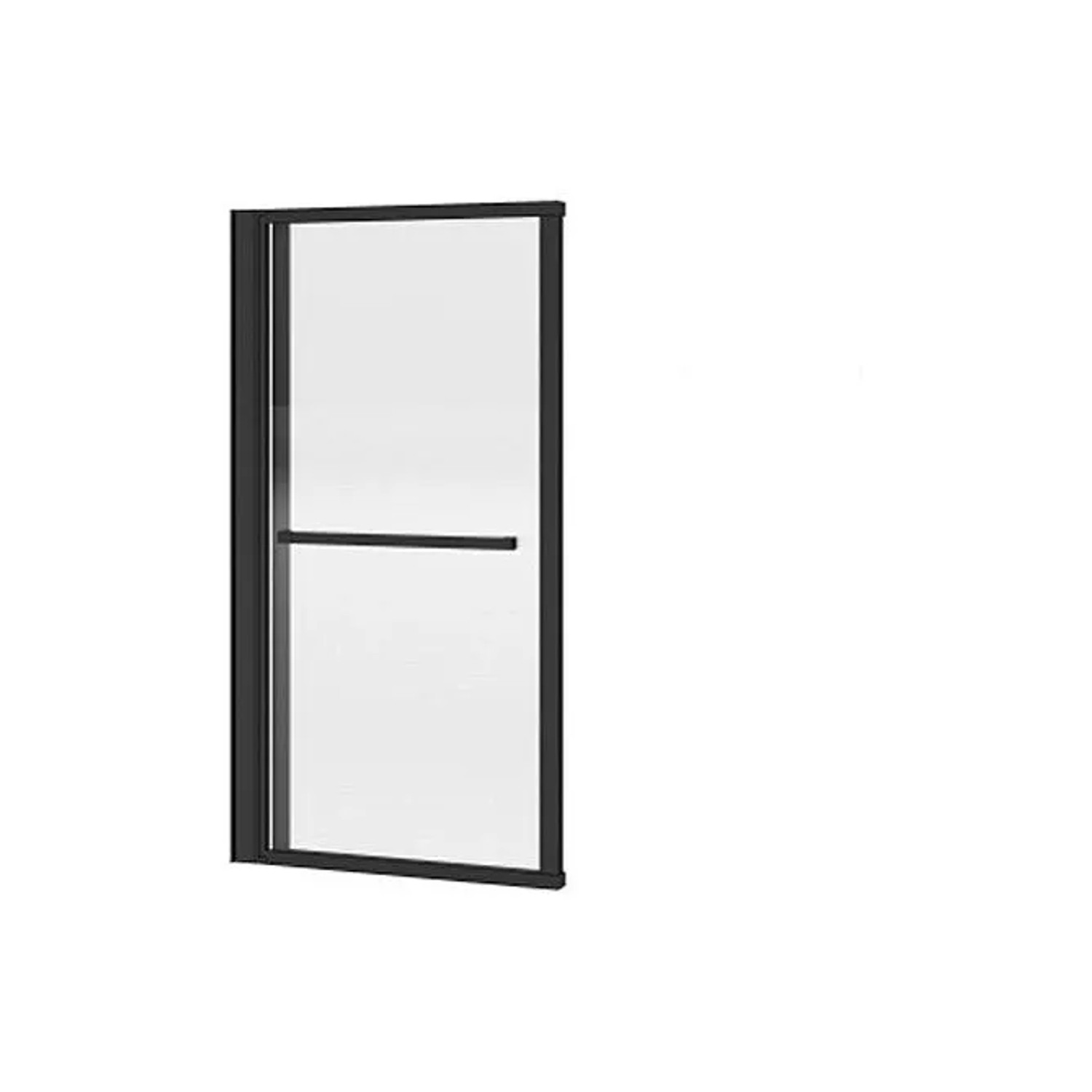 Vente-unique Duschabtrennung Veslira Schwarz 120 cm
