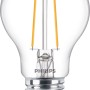 Philips LED-Lampe E27 in Glühlampenform, 1,5W, warmweißes Licht.