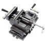 Robuster Wiltec 2-Achsen-Maschinenschraubstock aus Gusseisen für Frästisch und Werkbank. 100mm Backenbreite.