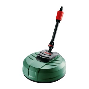 Bosch Terrassenreiniger AquaSurf 250, grüner Reinigungsaufsatz für Hochdruckreiniger mit 250 mm Durchmesser und Spritzschutz.