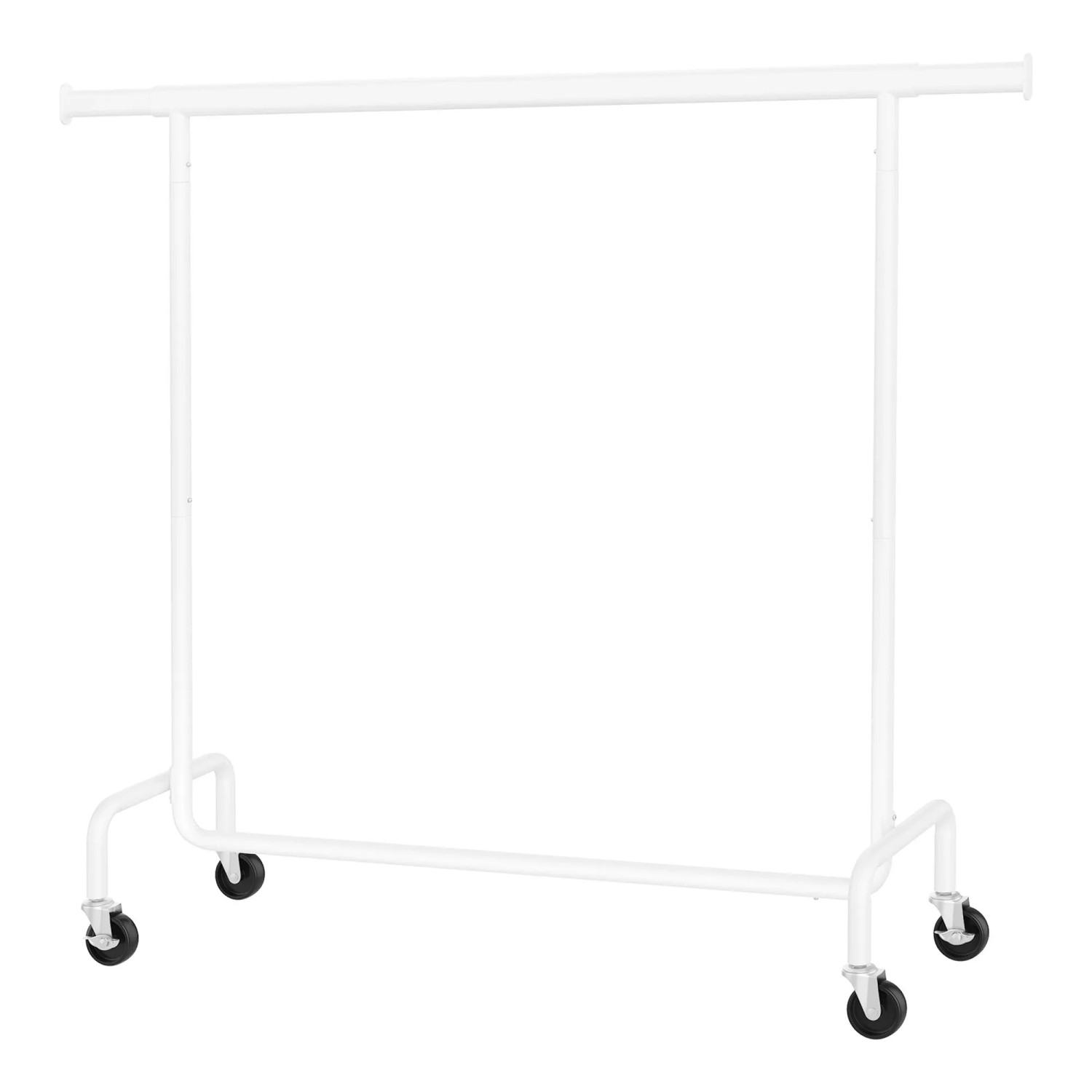 Songmics Kleiderständer Teleskop 45 cm x 110 cm x 162,9 cm Weiß