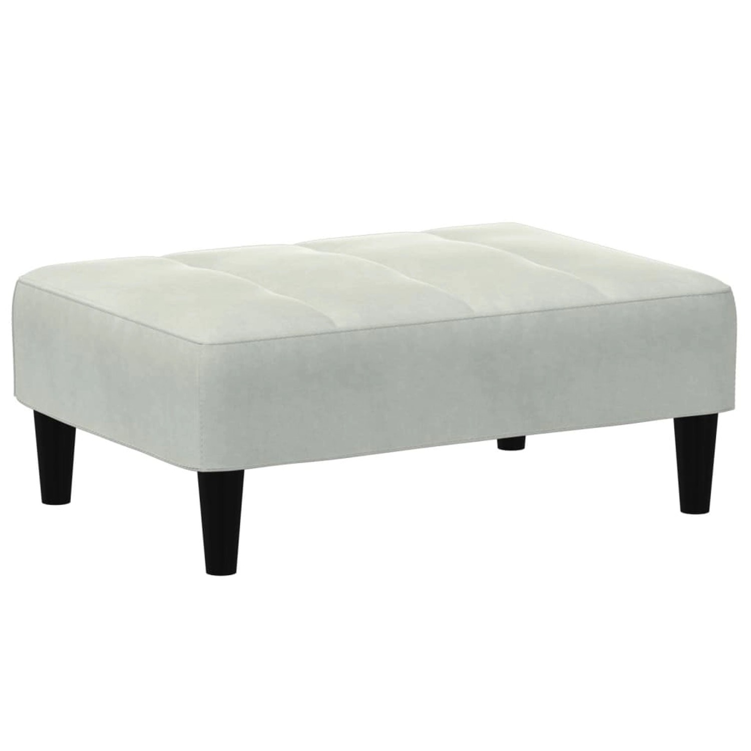 vidaXL Fußhocker Hellgrau 77x55x31 cm Samt Modell 1 günstig online kaufen