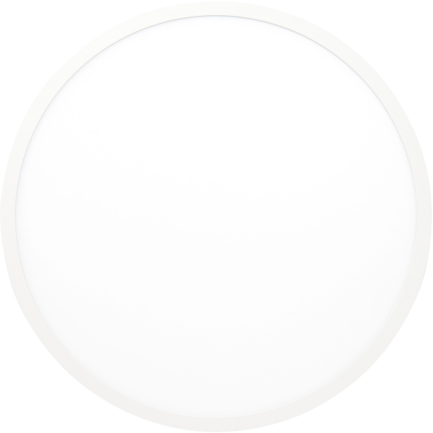 Rundes, weißes LED-Panel Buffi für Deckenaufbau, kaltweißes Licht, Durchmesser 35 cm.