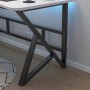 Rebiko Weißer Moderner Gaming-Computertisch für Gamer Loft Groß 120 cm_6