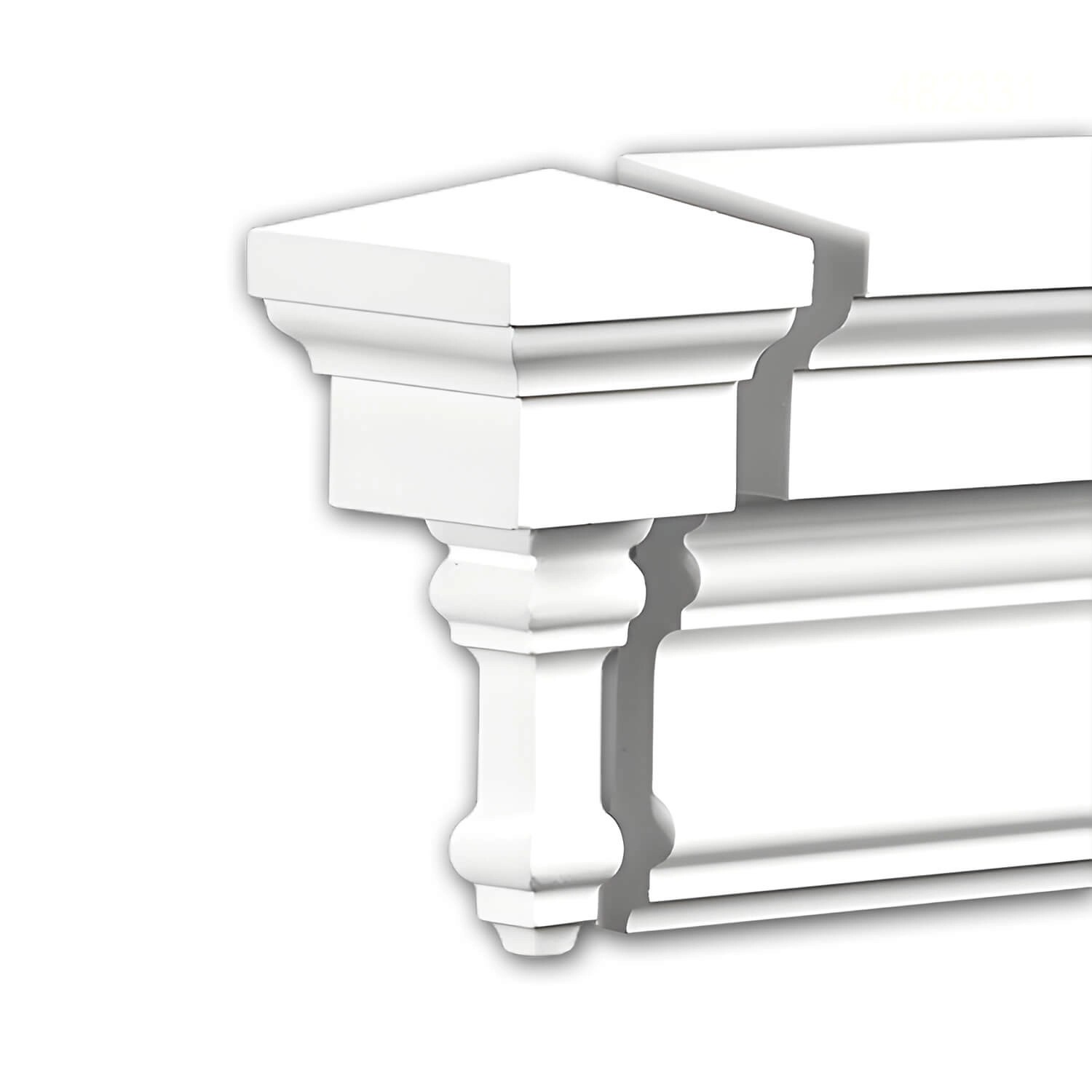 PROFHOME 482332 Stirnelement Fassaden Element Fassadenstuck, 5,4 cm x 5,4 c günstig online kaufen