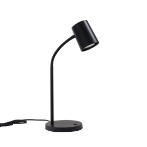 Lindby Tischlampe Radka 10019787 Modern in Schwarz 1-flammig GU10 Arbeitszimmerleuchte