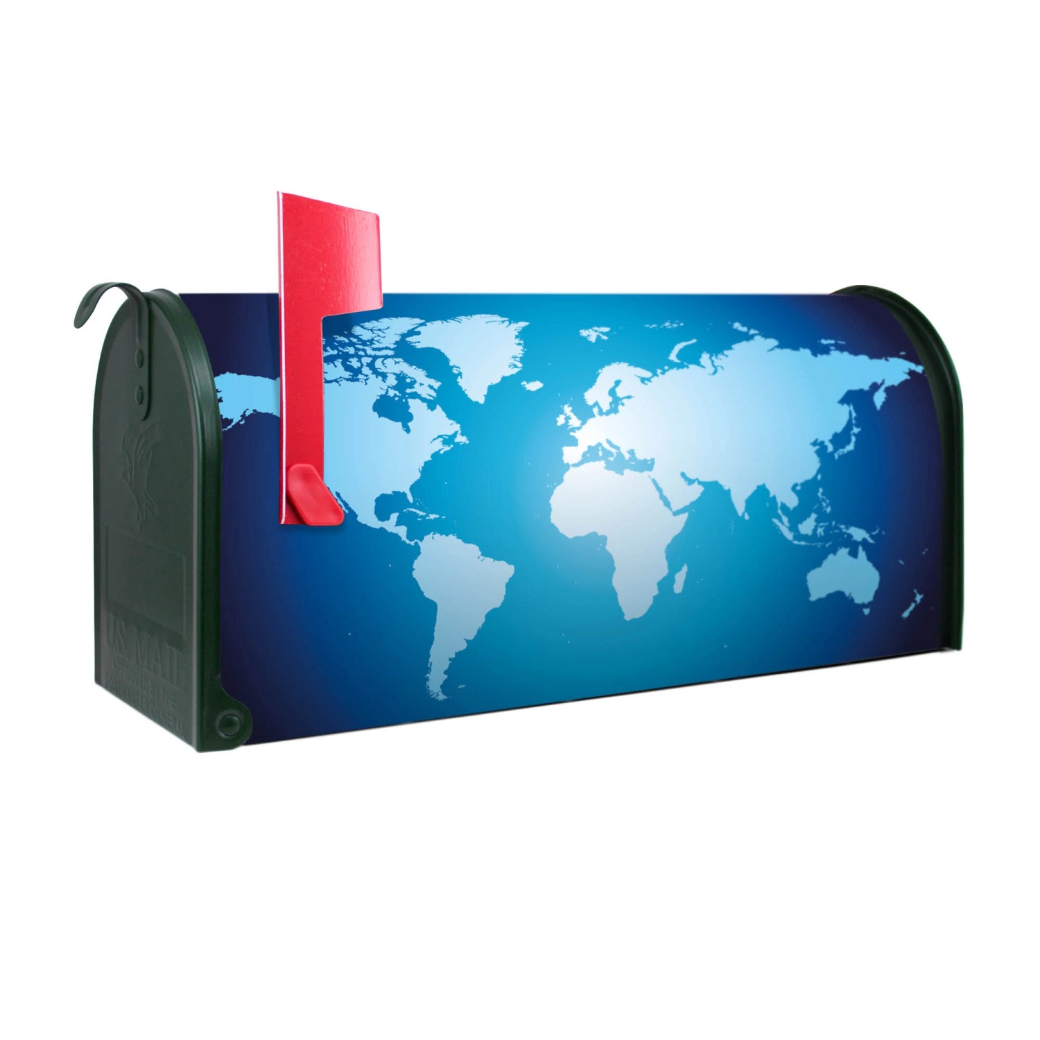 Banjado Amerikanischer Briefkasten Grün 48x22x16cm US Mailbox Letterbox Pos günstig online kaufen