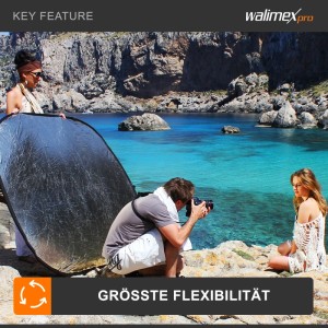 Walimex Pro 5In1 Faltreflektor Set 168X102X2Cm Reflektor Lichtreflektor Foto