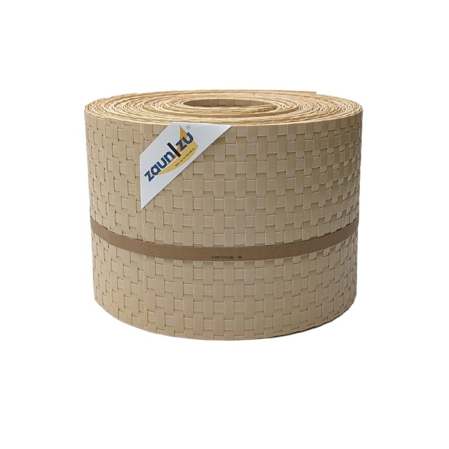 zaunzu Sichtschutz Rattan für Doppelstabmatten UV-beständig Beige 10x 2,55m günstig online kaufen