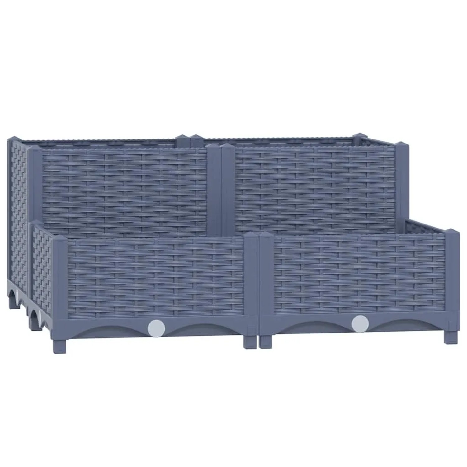 vidaXL Hochbeet 80x80x38 cm Polypropylen 310409