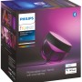 Verpackung der Philips Hue Iris Tischleuchte in Schwarz. Smarte Lampe mit Farbwechsel.