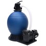 vidaXL Sandfilter mit 7-Wege-Ventil und 1000 W Pumpe Blau Schwarz 313991_3