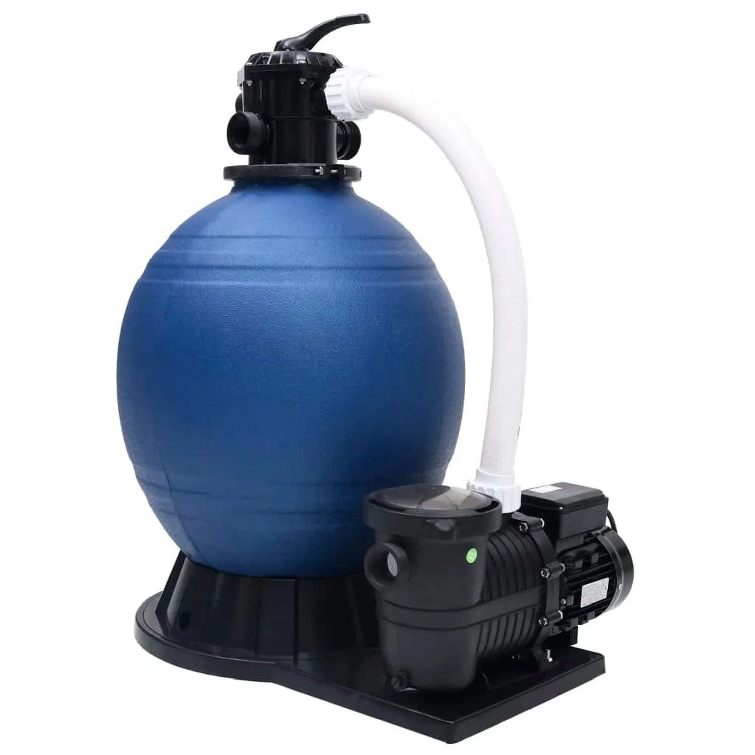 vidaXL Sandfilter mit 7-Wege-Ventil und 1000 W Pumpe Blau Schwarz 313991_3