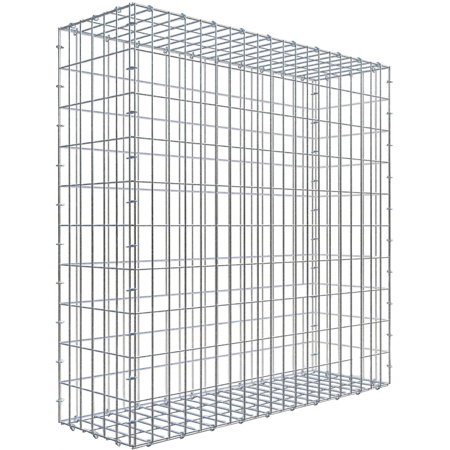 Gabiona C-Ring-Gabione 100 x 100 x 30 cm Maschenw 5 x 10 cm