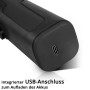 Schwarzer STAHLWERK Heißhefter mit USB-C Ladeanschluss für Kunststoff Reparatur Set Akku.