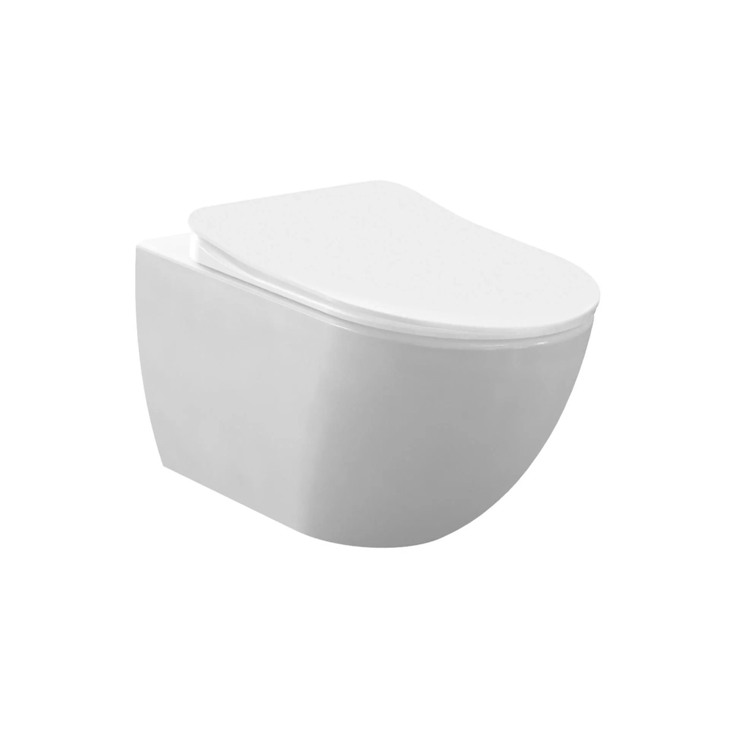 Creavit RimOff Spülrandloses Design Wand-WC mit Taharet/Bidet/Dusch-WC Funktion Antibakteriell Mattweiß