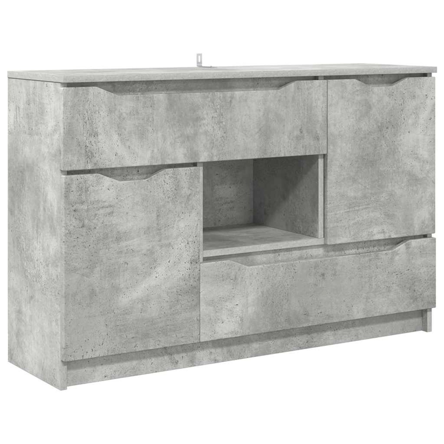 vidaXL Sideboard Beton Grau 100 x 30 x 65,6 Holzwerkstoff 888790 günstig online kaufen