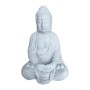 Relaxdays Buddha Figur Polyresin Hellgrau Wetterfest 71 cm x 49 cm x 34 cm