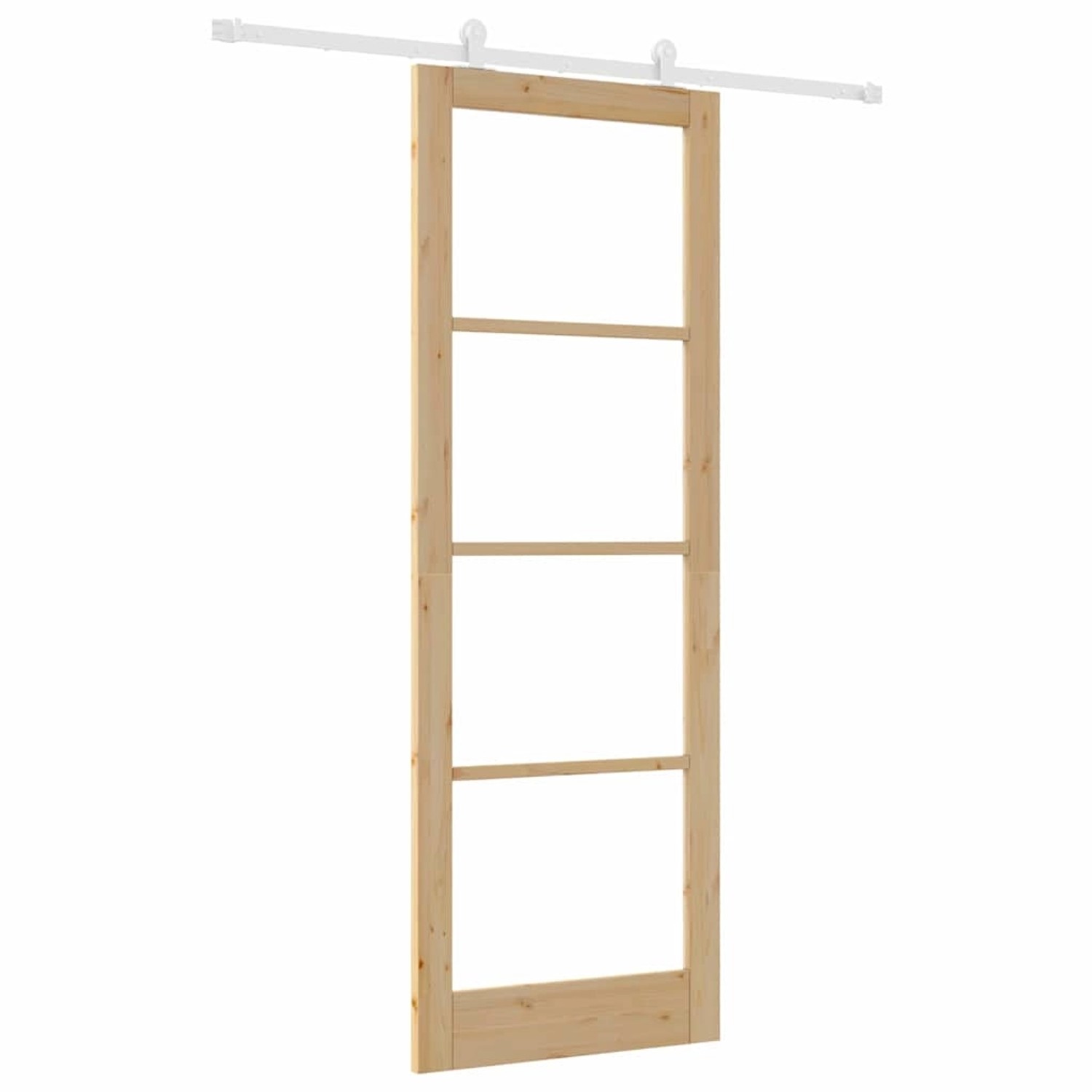 vidaXL Schiebetür ORKDAL Braun 83 x 232 cm Holz und Metall 3332057 günstig online kaufen