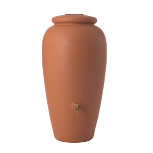 Garantia Regenwassertank Amphore 300 l in Terracotta mit Auslaufhahn.