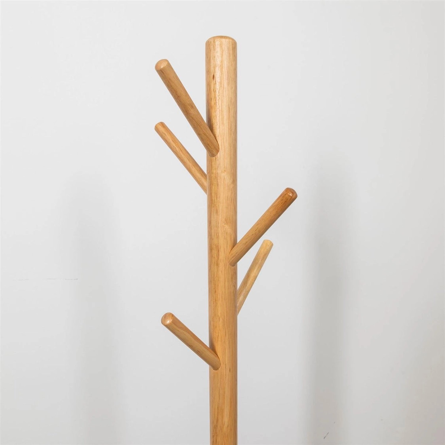 Terra Home Garderobenständer Dala Rund Pink, Holz Kleiderständer mit Haken.