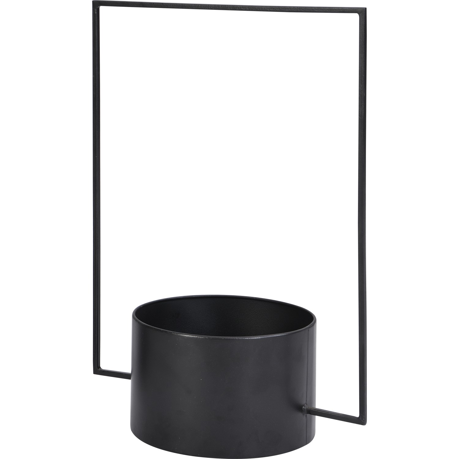 Pflanztopf mit Halter Rund Schwarz 49 cm x 20 cm x 34 cm günstig online kaufen