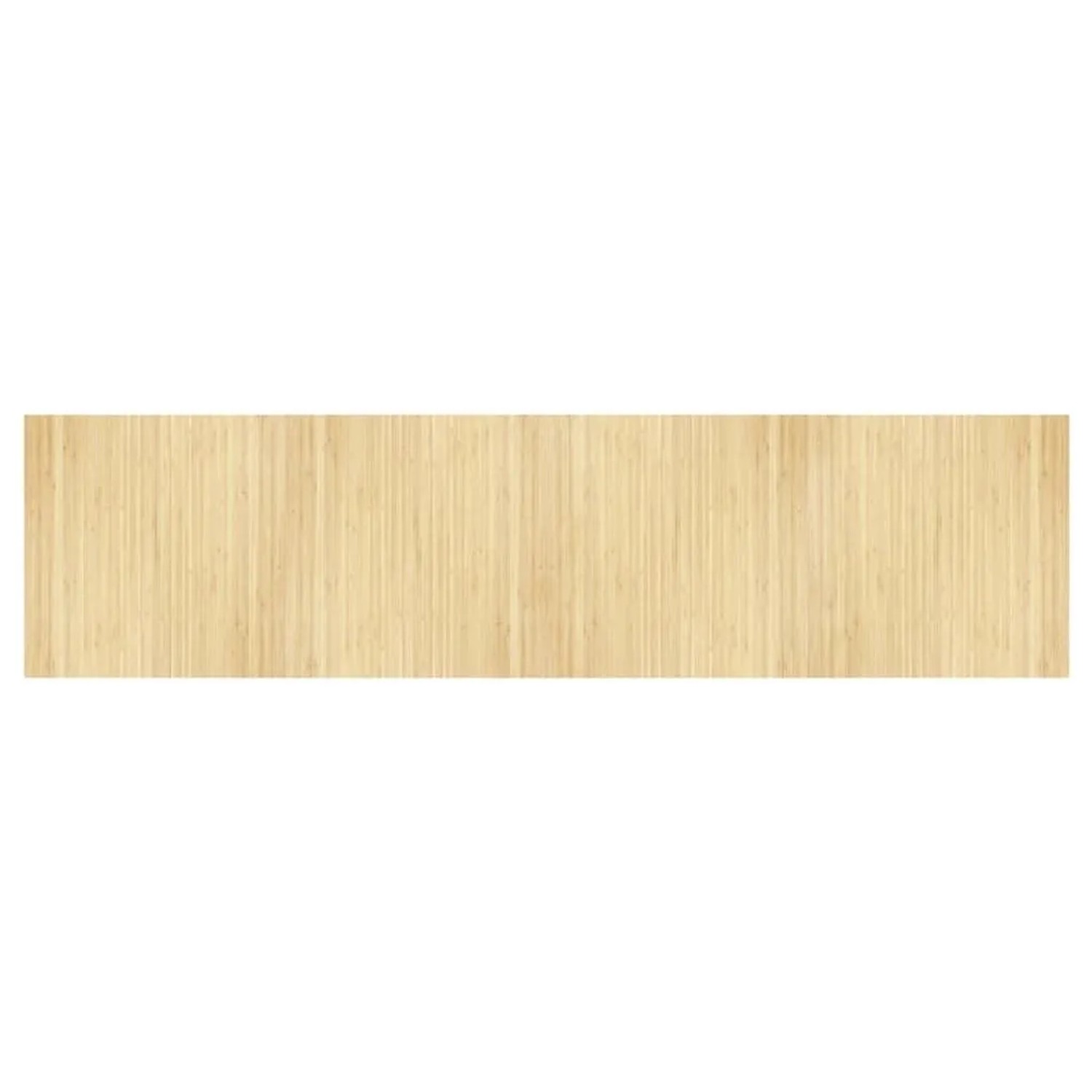 vidaXL Teppich Rechteckig Hell Natur 100x400 cm Bambus 376819