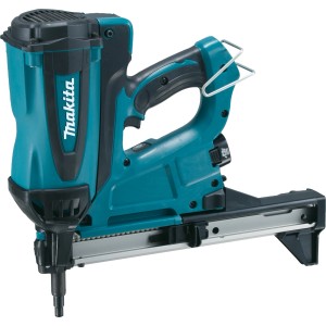 Makita Akku-Gasnagler GN420CLSE 7,2 V, Akkugerät in Türkis und Schwarz.
