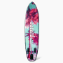 Suprfit Stand-Up Paddling Board Miami Mint mit Palmen-Design. Aufblasbares SUP für Wassersport-Anfänger.