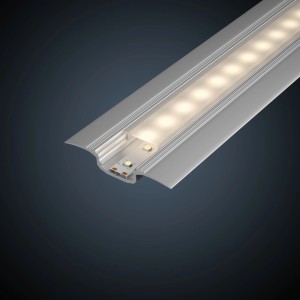Paulmann Step Profil, 1m, Alu eloxiert, mit LED-Streifen für indirekte Beleuchtung.