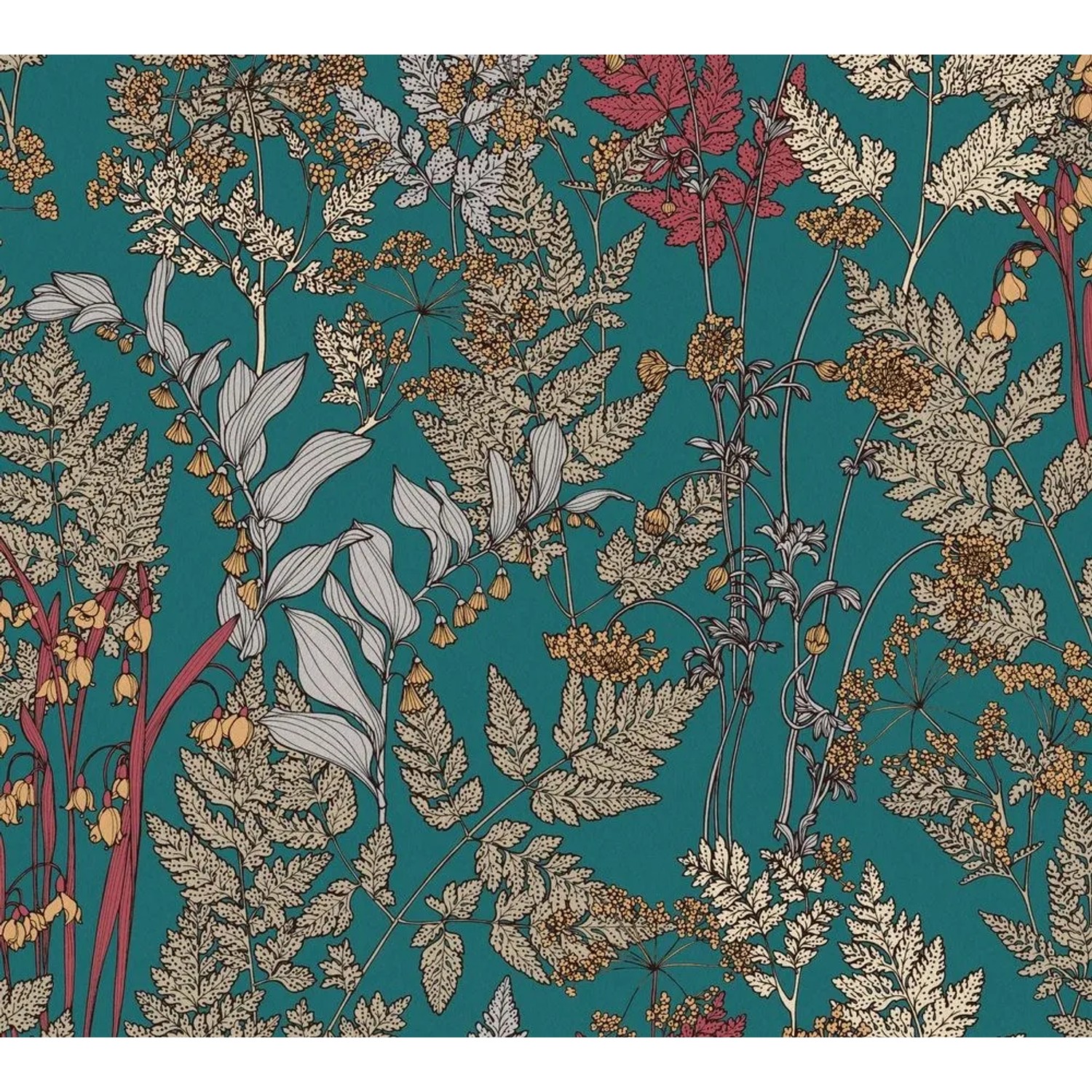 Tadessi Tapete Floral M1-No.1434 Vliestapete in Blau