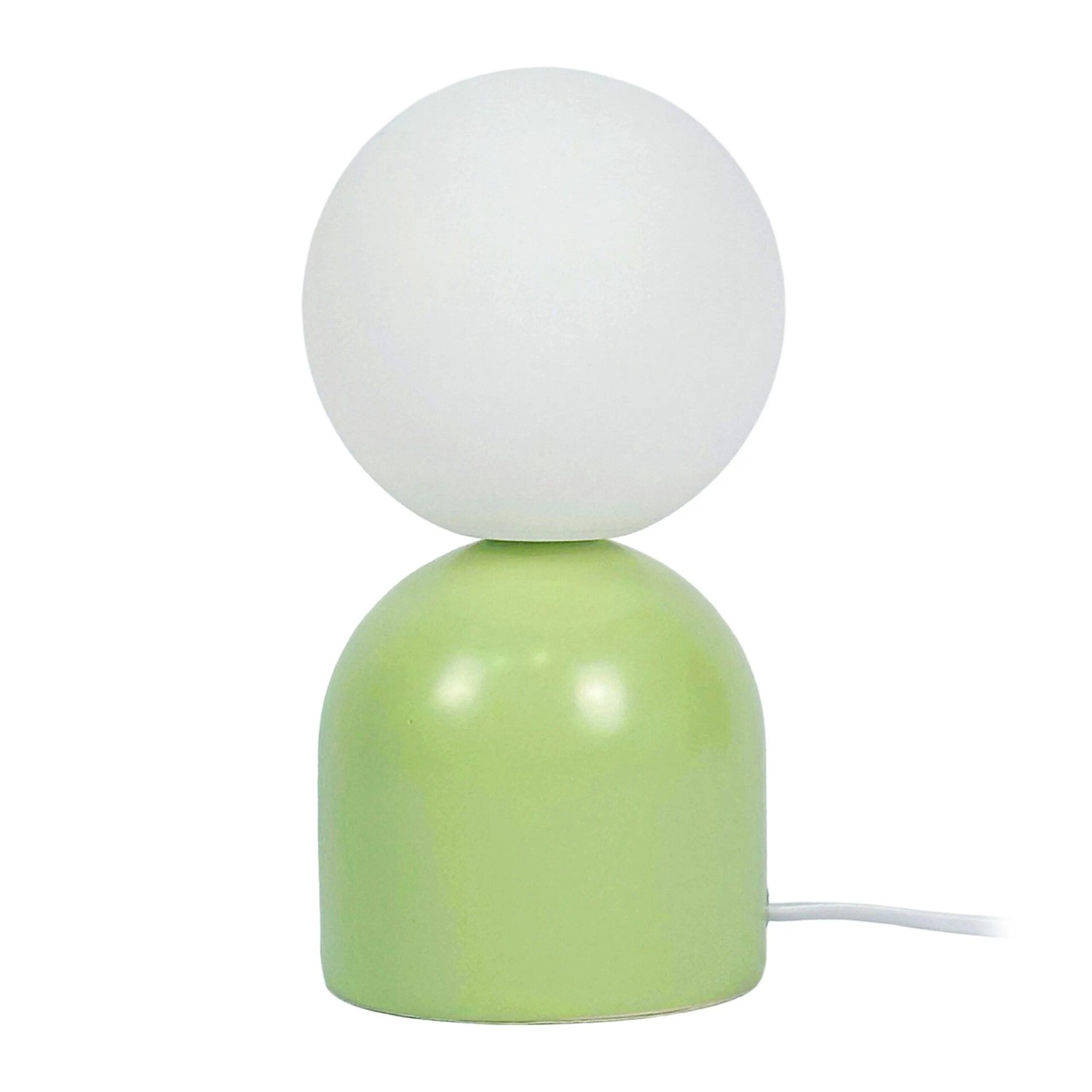 Relaxdays Tischlampe Milchglas Keramik Grün 21 cm x 11 cm 0,63 kg