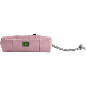 Rosa Hunter Trainer Snack Dummy mit Seil, robust und befüllbar für Hunde.
