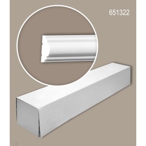 PROFHOME Wand- und Friesleisten Set, 10 Zierleisten (20 m), weiß, für Paneel-Zubehör.