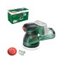 Bosch Akku-Exzenterschleifer UniversalOrbit 18V-20 (ohne Akku) mit Schleifpapier und Staubbox.