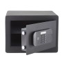 Offener, schwarzer Yale Tresor High Security Safe mit digitalem Codefeld und 20,5 l Volumen.