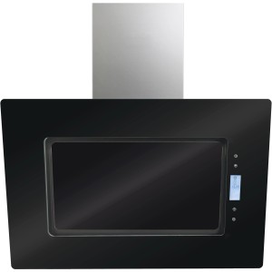 PKM Dunstabzugshaube 9040/90B Z, A, Edelstahl/Glas, Kopffreihaube für Wandmontage, 90cm breit.