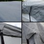 Graue GreenYard Wohnwagen Schutzdach Details: Material, Befestigung und Passform des 850 cm Modells.