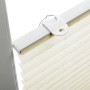 Gardinia Plissee Solo, 50x130 cm, Creme, Detailaufnahme der Befestigung.