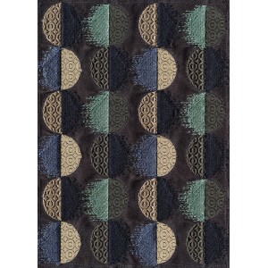 Sanders Fototapete Künstlerisch Multicolor, 200x280cm, mit Kreismuster in Blau, Grün und Beige.