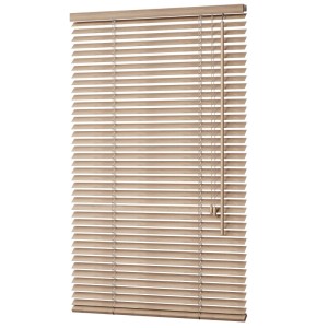 Sekey Holzjalousie, 160x160 cm, Eichenoptik, 35mm Lamellen für Fenster.
