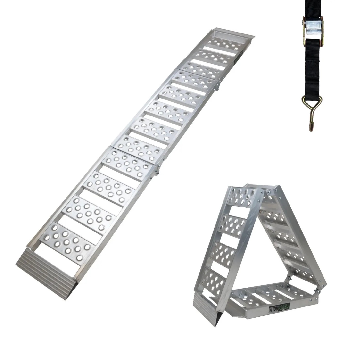 TRUTZHOLM 1x Auffahrrampe 2-Fach Klappbar 198cm Traglast 340kg