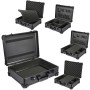 HMF 15701-02 Werkzeugkoffer Leer Werkzeugkasten Groß Rasterschaumstoff 46 x 33 x 15 cm_2