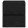 vidaXL Waschbeckenunterschrank in Eiche Schwarz, 41x38,5x45 cm aus Holzwerkstoff.