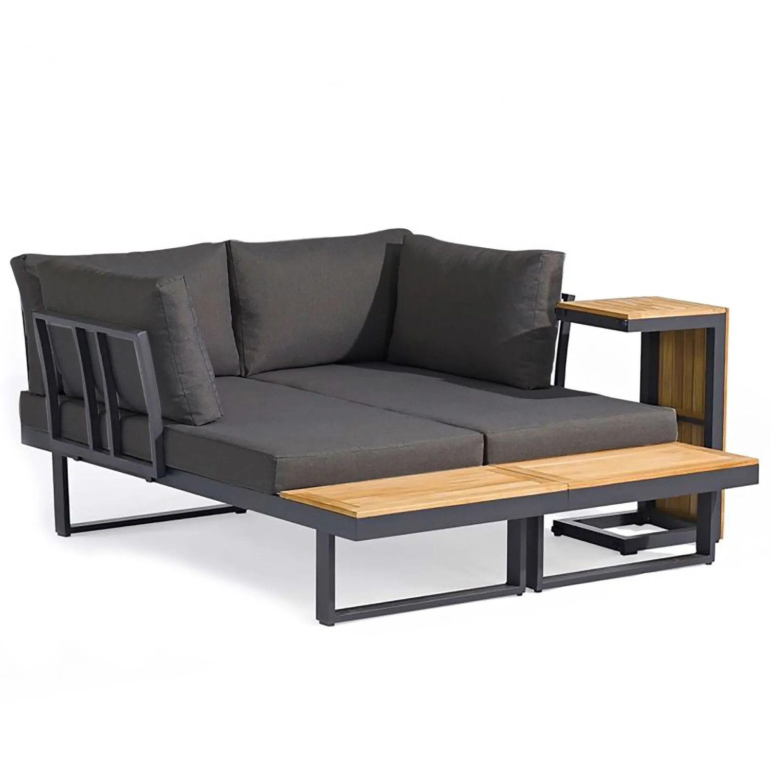 Thumbnail - osoltus Aluminium Lounge Set Sofa Ecklounge Gartenlounge Delft NATUR