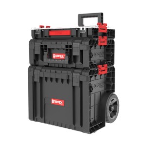 Qbrick Werkstatt-Set 2 PRO: Werkzeugkoffer Trolley, Toolbox und Organizer 100 im Set.