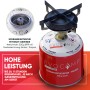 Evocamp Gaskartusche mit Schraubventil auf Campingkocher, 500g Butan/Propan für Gasgrills.